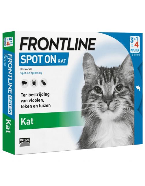 Frontline Spot On Kat - Anti vlooien en tekenmiddel
