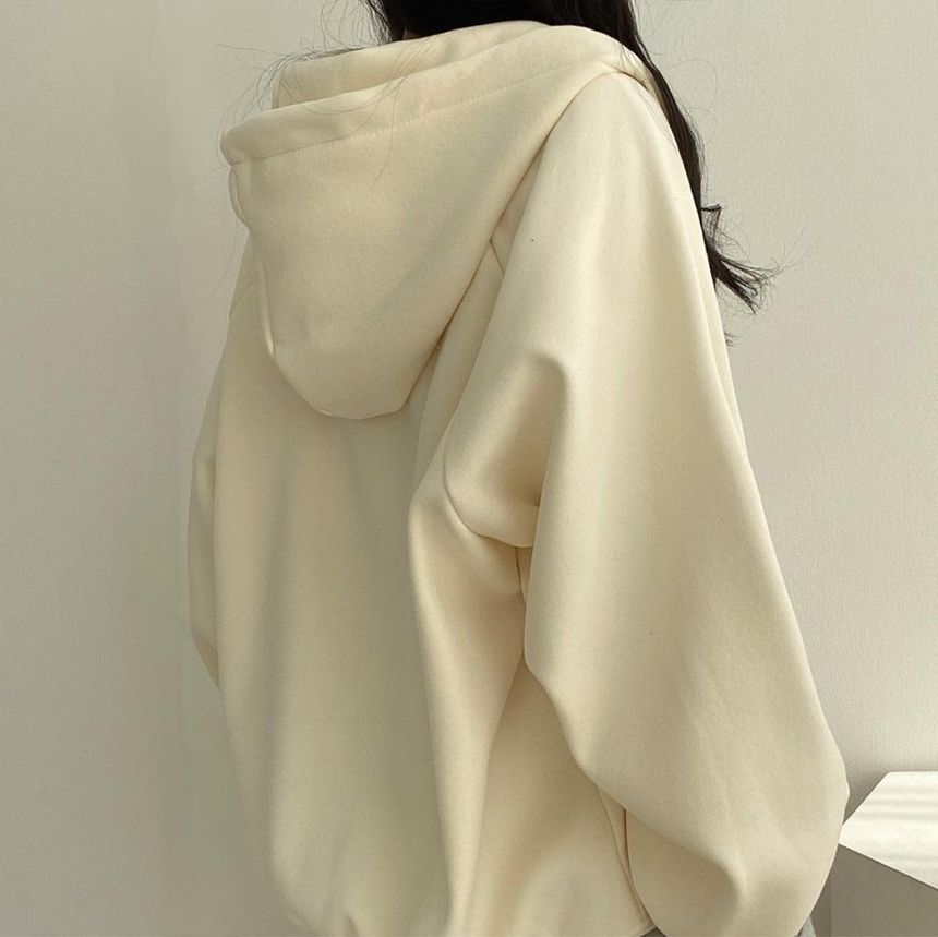 palajana - Effen oversized hoodie met rits