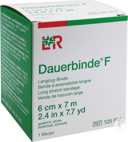 Dauerbinde F Bande À Allongement Long 6cm x 7m 1 Pièce (105914)