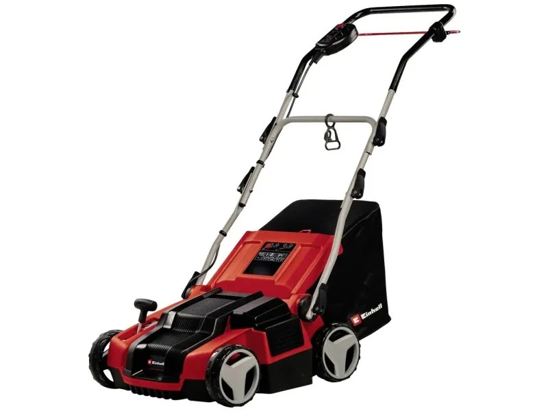 Einhell GE-SA 1435/1, Skubbe plæneklipper, 35 cm, Roterende knive, 28 L, 4 hjul, Plast