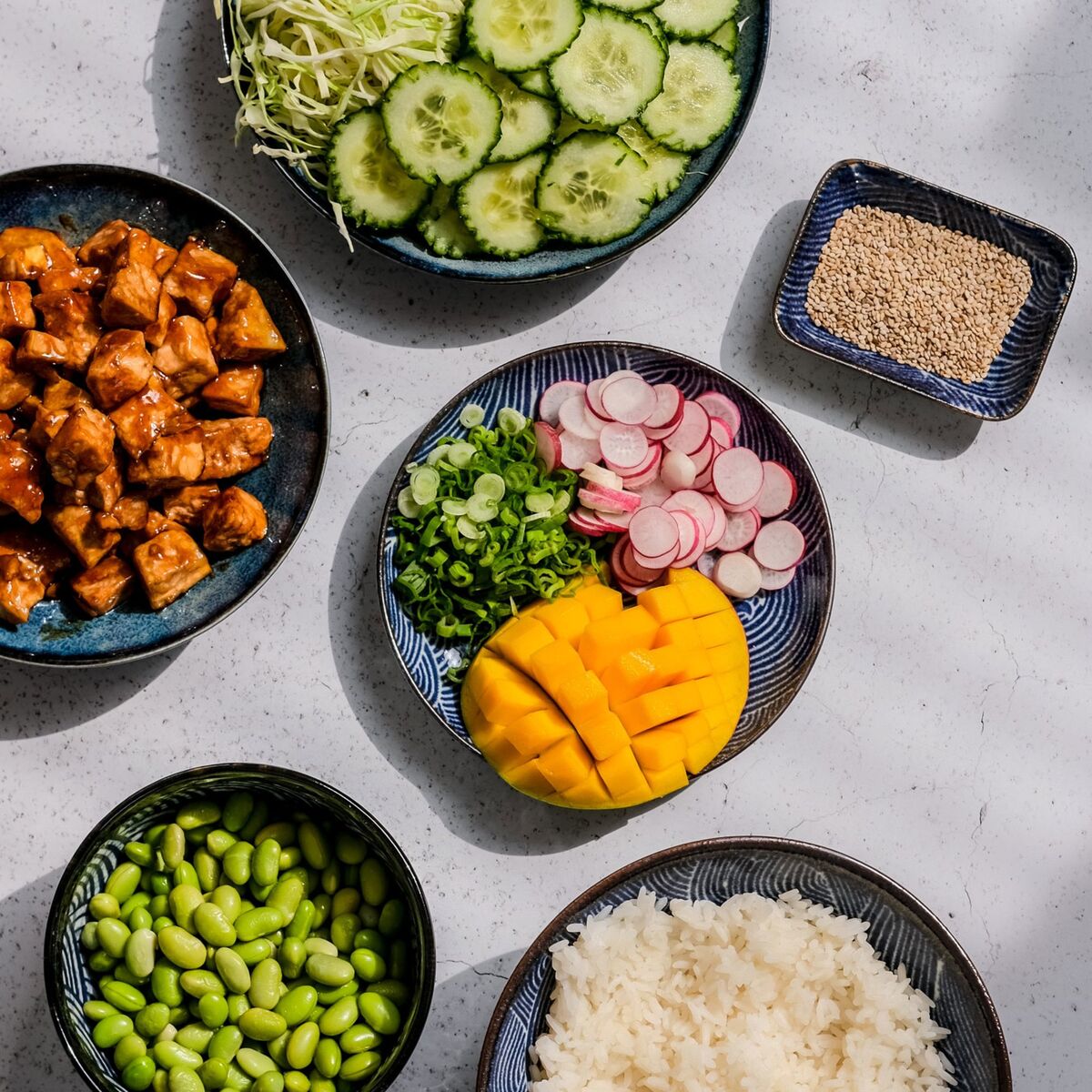 Aisai Seigaiha salatskål, 25 cm