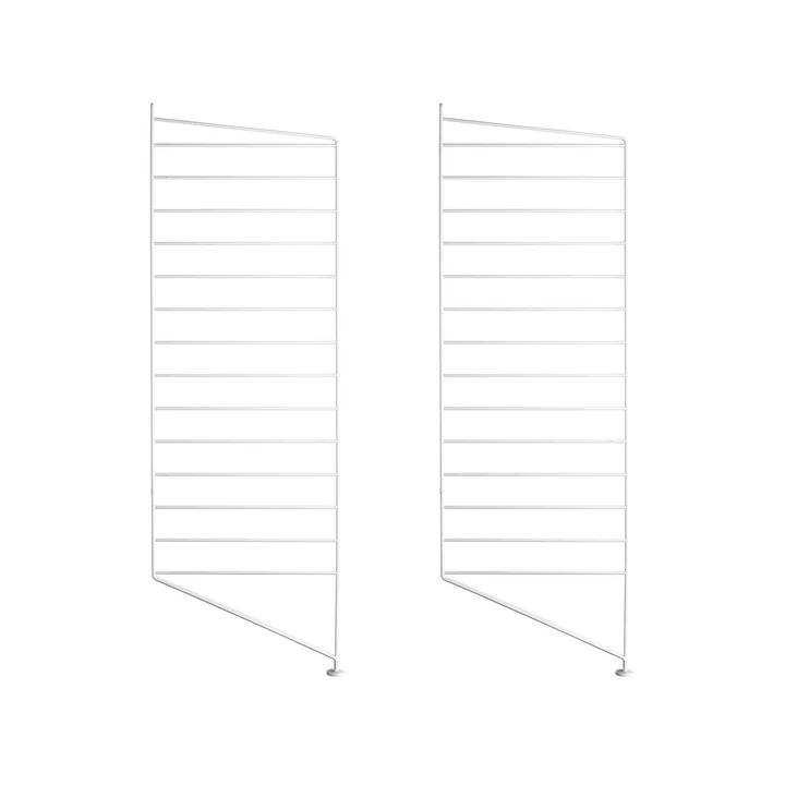 String - Bodenleiter für String Regal 85 x 30 cm (2er Set), weiss
