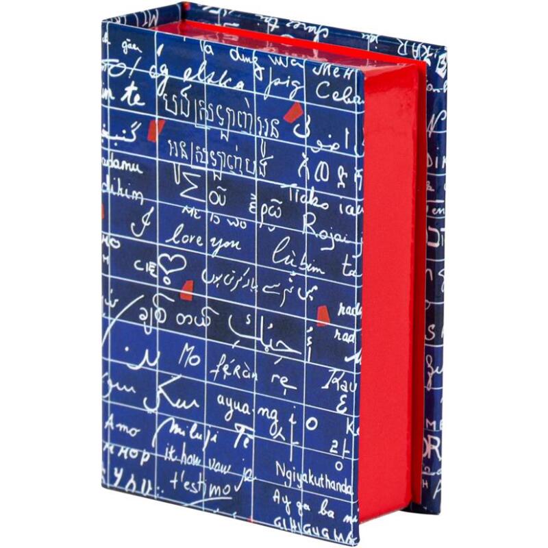 Le Mur des Je t'aime, Petites boîtes rectangulaires 9,5x6,5x3 cm, ass.