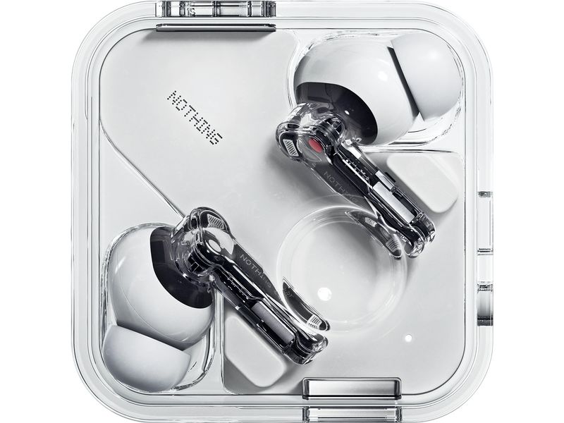 Nothing Ear Wireless In-Ear-Kopfhörer Ear 3.Gen. Weiss Transparente In-Ear-Kopfhörer mit aktiver Geräuschunterdrückung