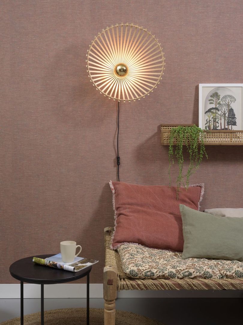 Good&Mojo Bromo Wandlamp Naturel, Zwart