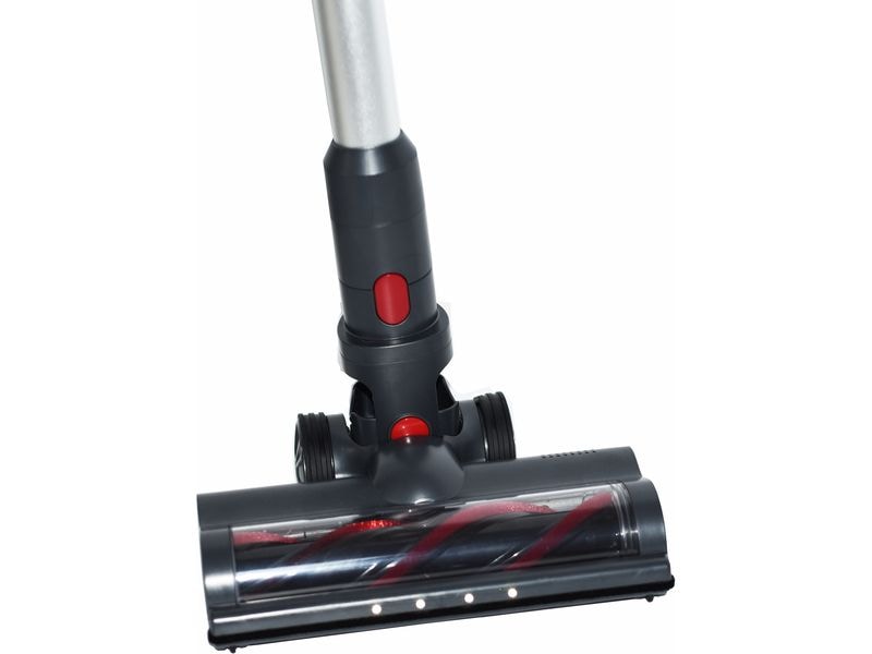 OHMEX Akku-Hand- und Stielsauger OHM-VVC-9023 Grau/Rot Kabelloser Akkusauger
