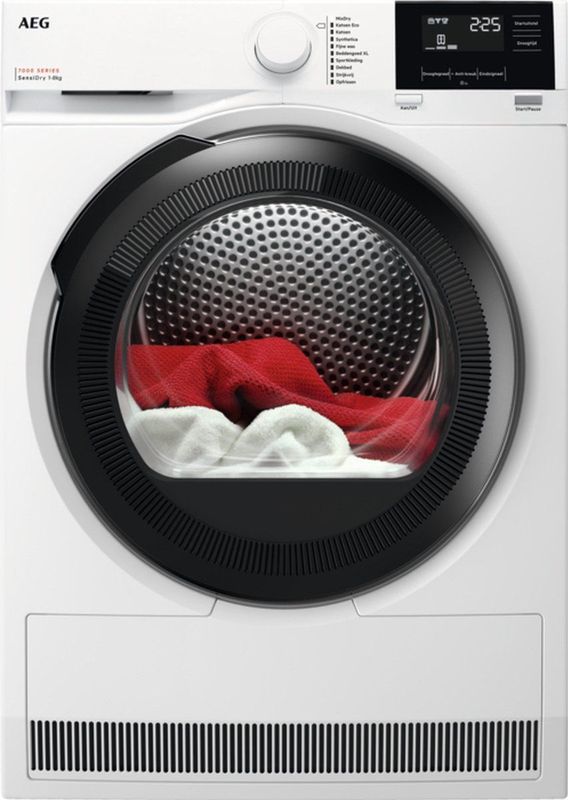 AEG Tr738L4B - Warmtepompdroger - Wit - 8 Kg - Energielabel E
