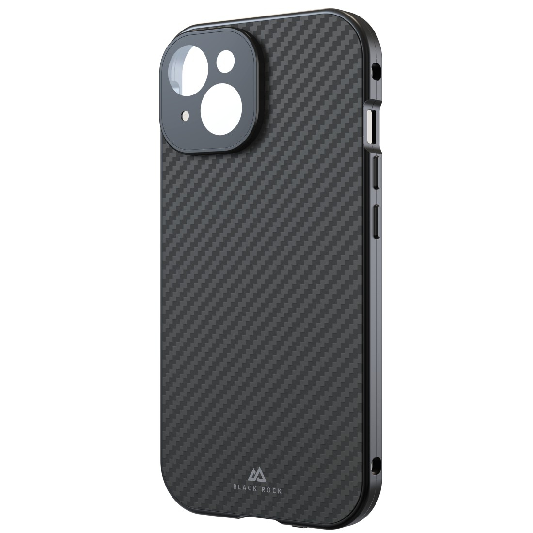 iPhone 15 Magnetische 360° Glass Schutzhülle mit Echt Carbon Backcover   Display- / Kameraschutz (1300TGCB02) - Schwarz