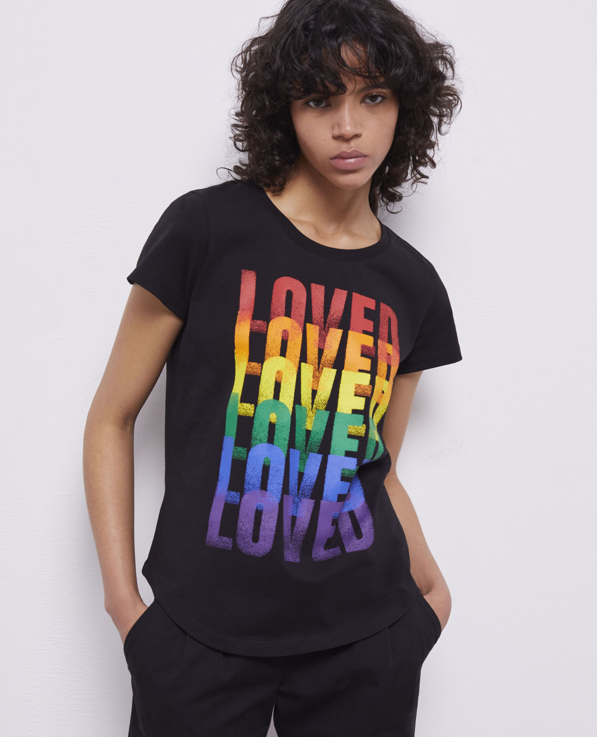 T-shirt Pride noir
