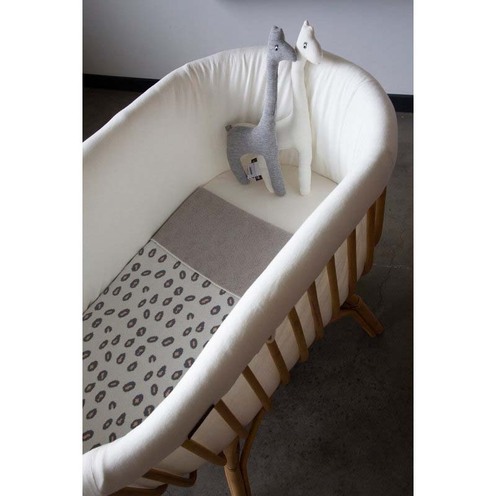Couverture de bébé White Jersey Leopard - CHILDHOME