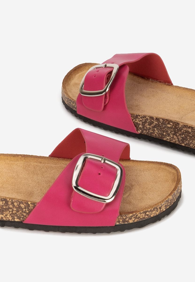 Mules femme fuchsia Evet V3