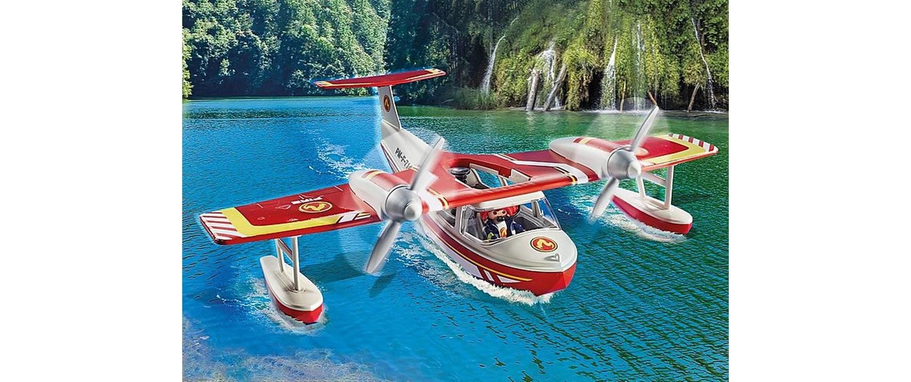 Playmobil® Spielbausteine »Action Heroes Feuerwehrflugzeug mit Löschfunktion 71463«