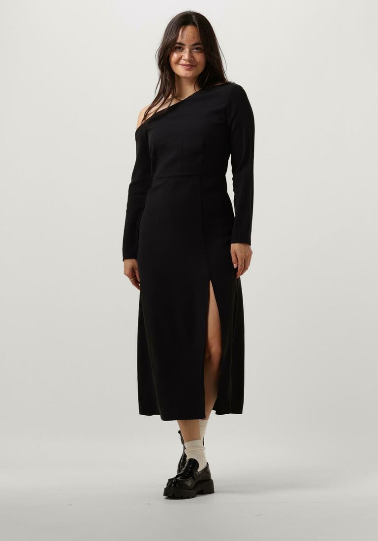 MODSTR\u00D6M zwarte modstr&ouml;m midi jurk fanyamd long dress
