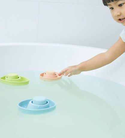 PlanToys Badespielzeug - Naturgummi - Speed Boot/U-Boot - Pastel