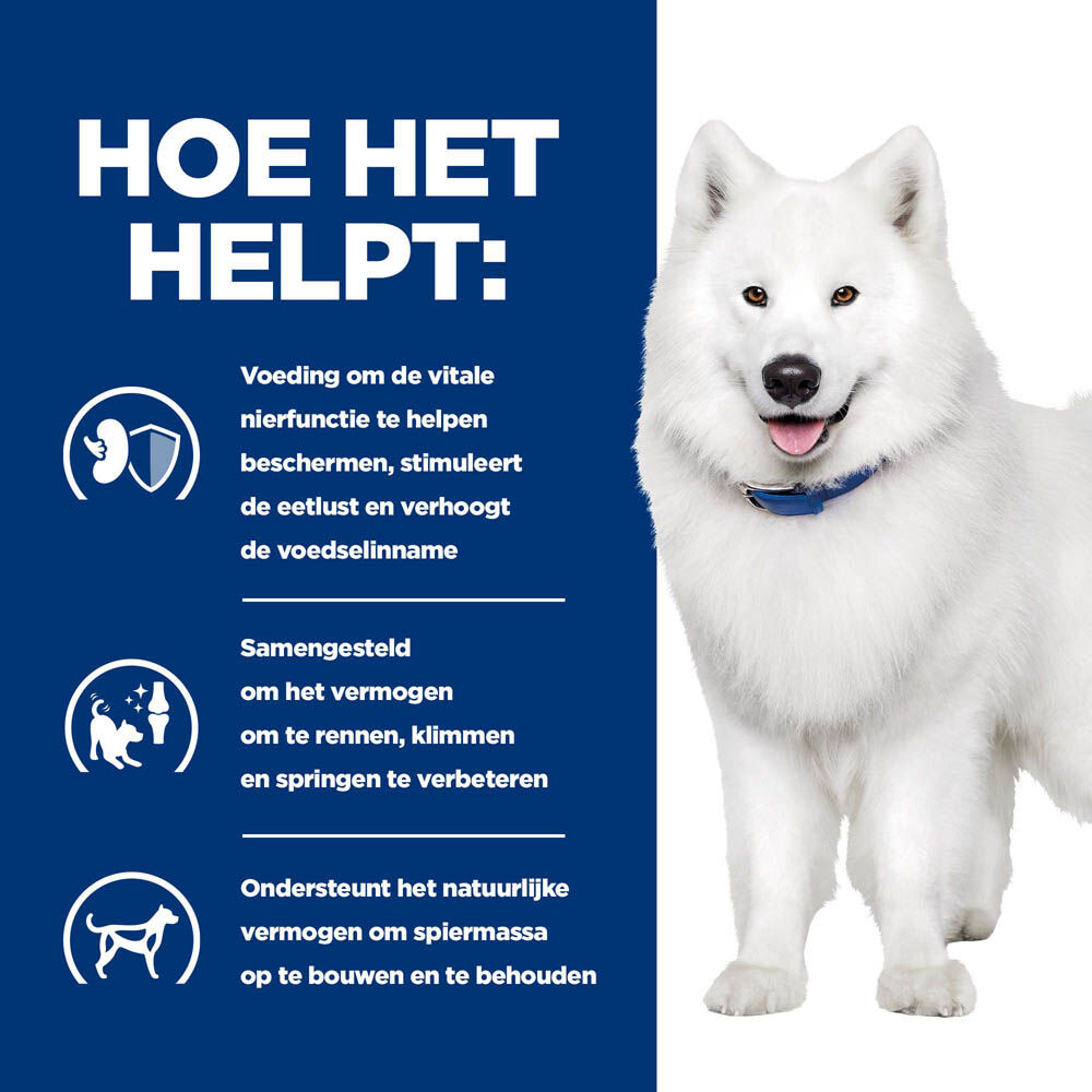 Hill's Prescription Diet Kidney Mobility - Hondenvoer - 12 Kilogram - gevogelte