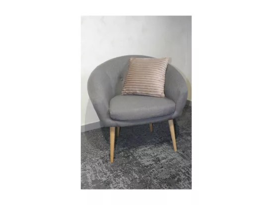 Lot 2 coussins 40 cm marron glacé en velours côtelé doux - BOREAL