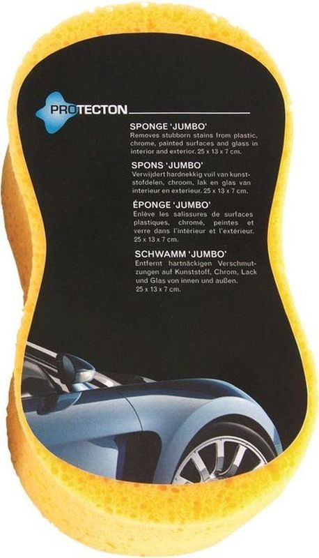Protecton - Jumbo Spons - Autowas - Geel - Hoog Absorberend