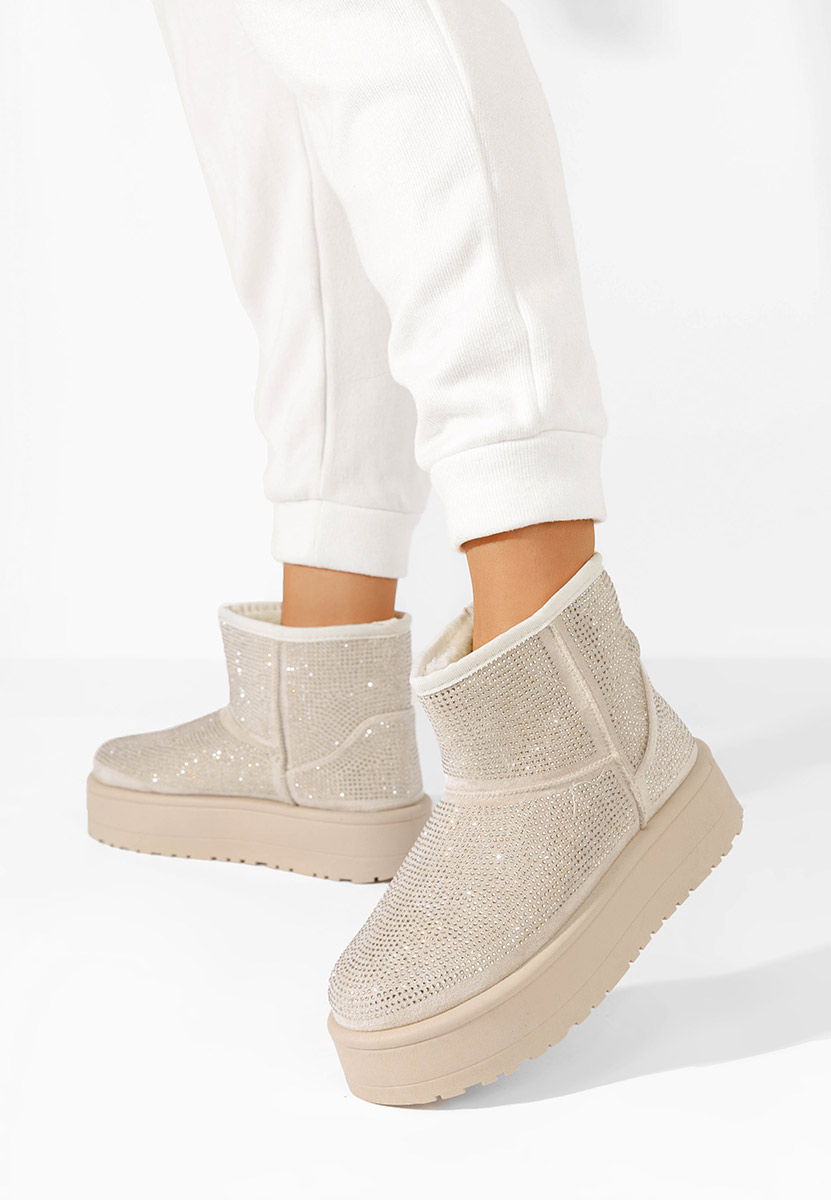 Bottes de neige femme beige Feyna
