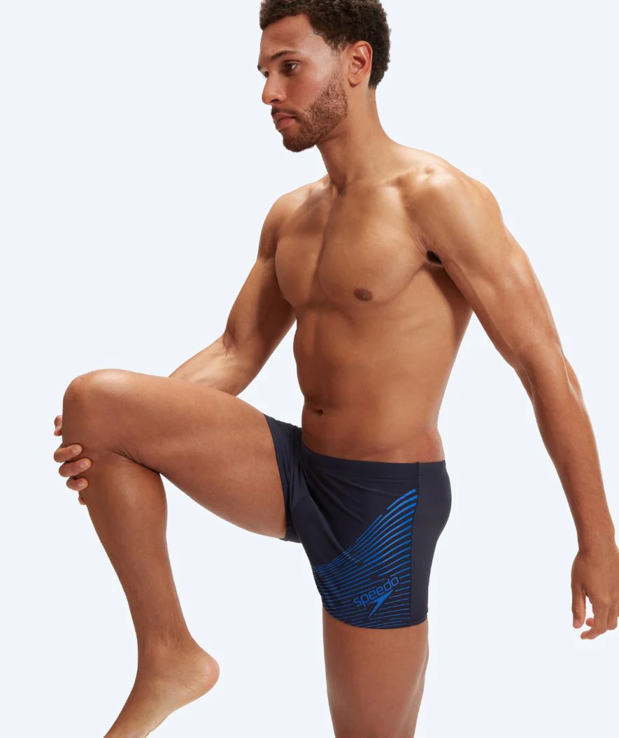 Speedo aquashorts til mænd - Medley Logo - Mørkeblå/blå