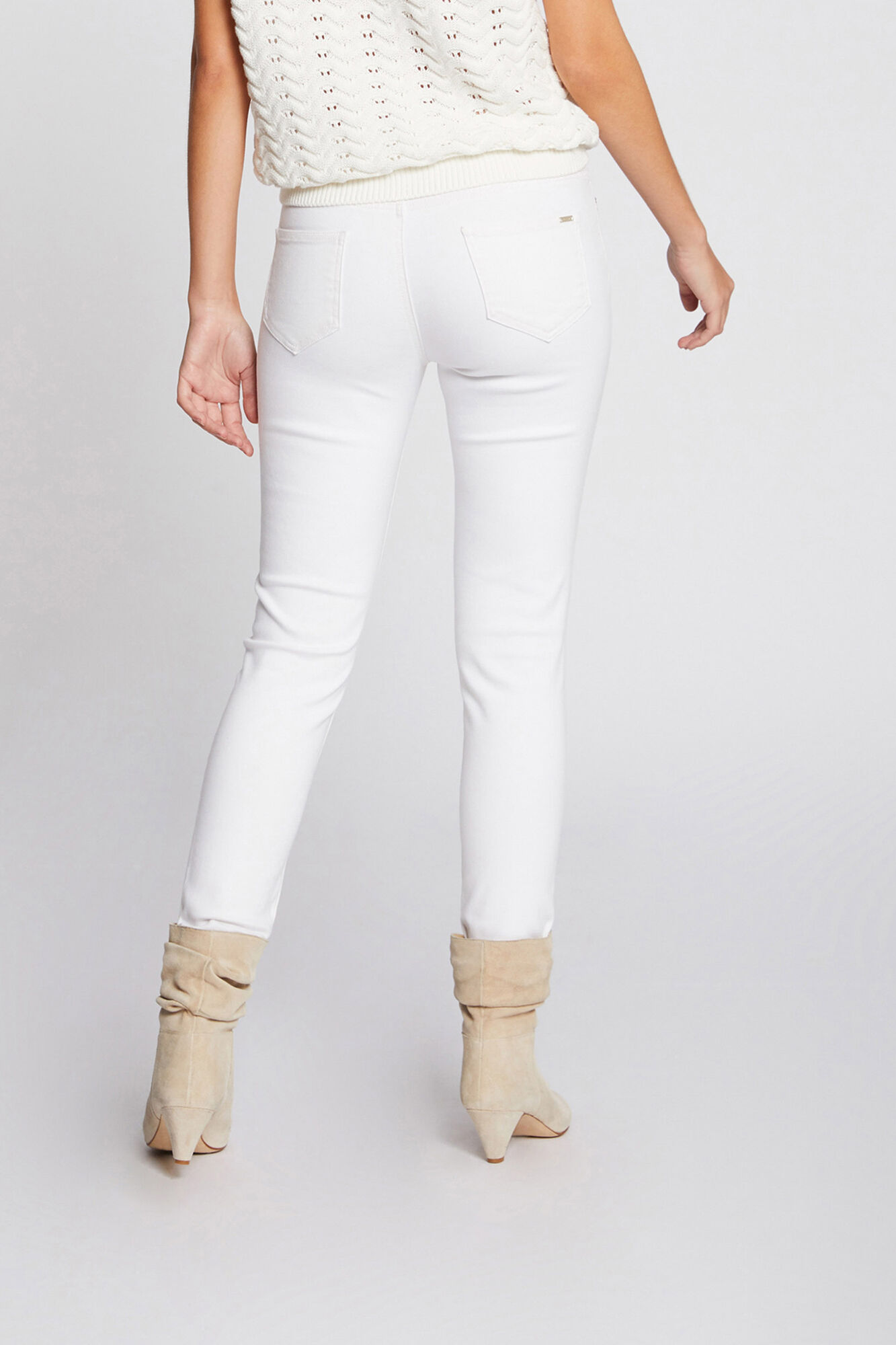 Vaquero skinny cintura baixa - Branco