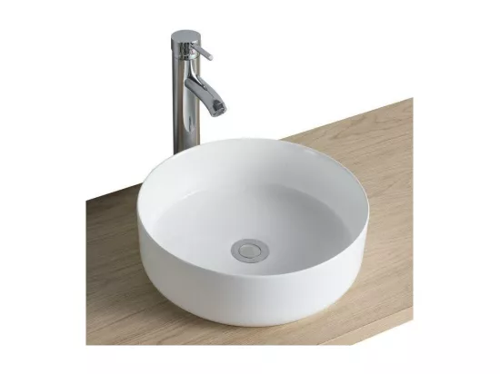 Ensemble meuble sous vasque d'angle + vasque DIEGO blanche