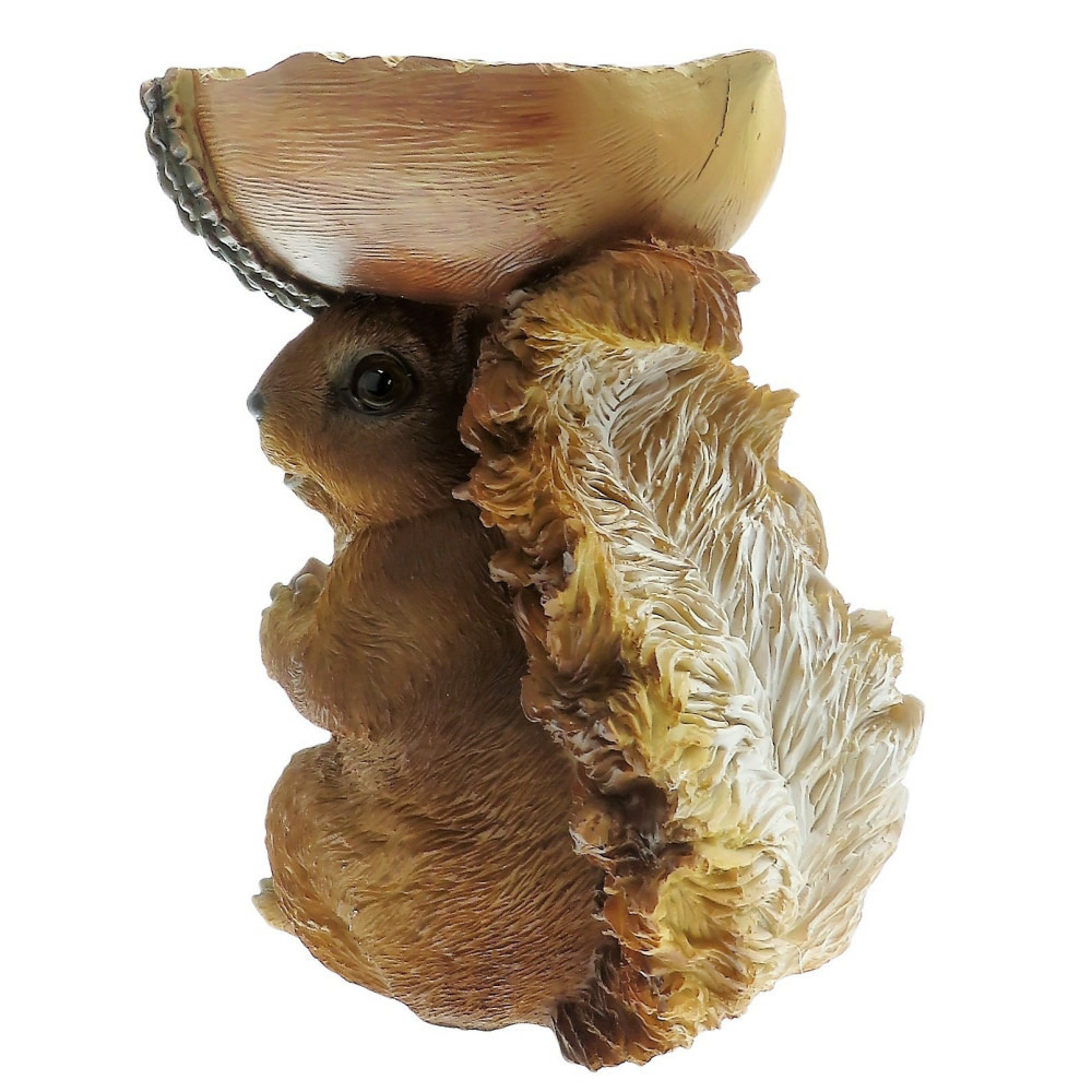 Mangeoire forme écureuil, hauteur 20 cm, oiseaux