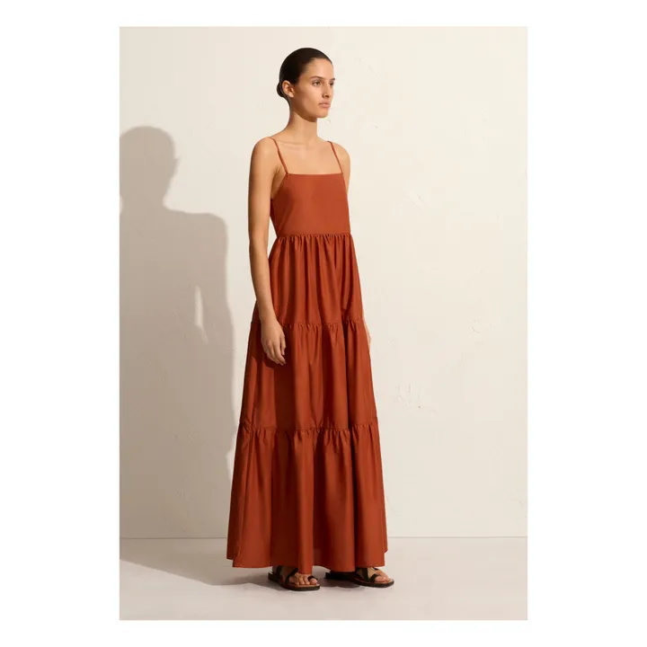 Matteau Robe Tiered Low Back | Terracotta