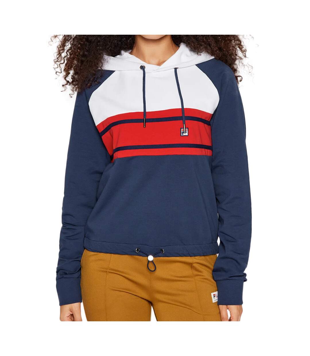 Sweat capuche Marine Femme Fila Burgos Copped Hoody