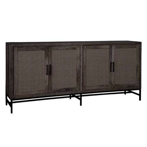 Dressoir Carini 4-deurs Zwart