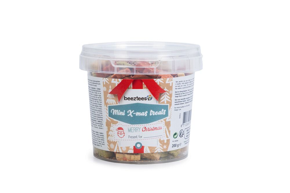 Beeztees Mini X-Mas Treats - Hondensnack - 200 Gram - granen - XS