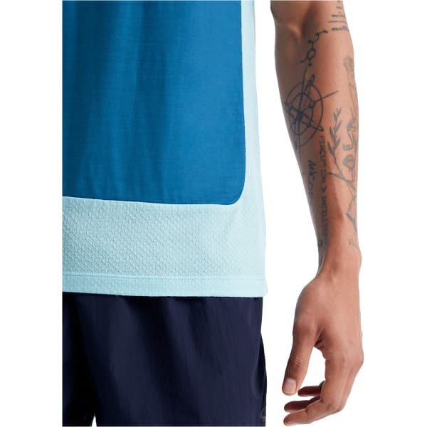 T-shirt randonnée ICEBREAKER M ZONEKNIT SS TEE AZUL/HAZE/CB