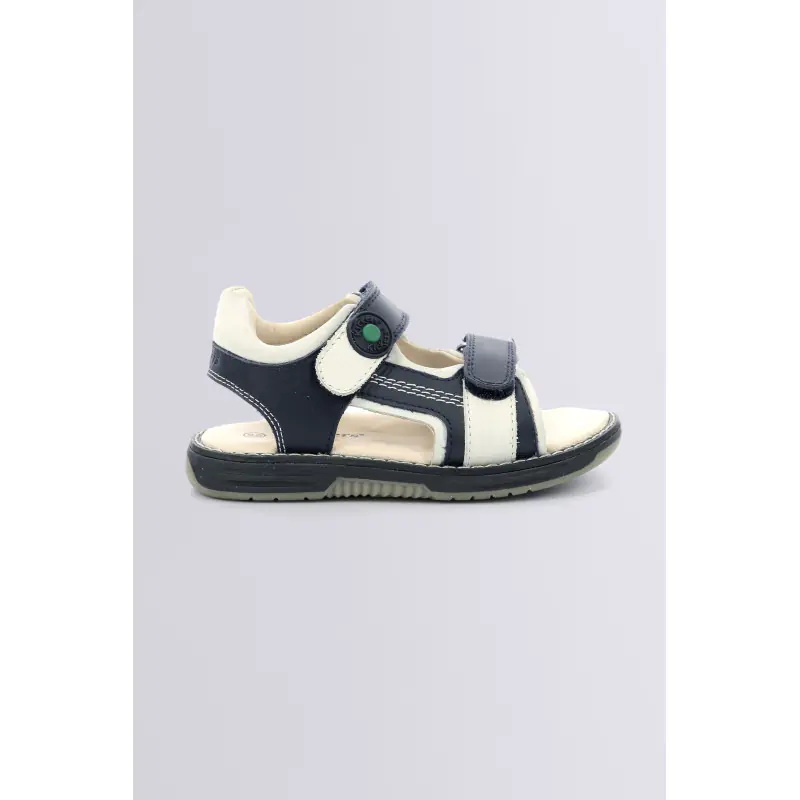 KICKGALACXO MARINE BLANC SANDALES Cuir Garçon