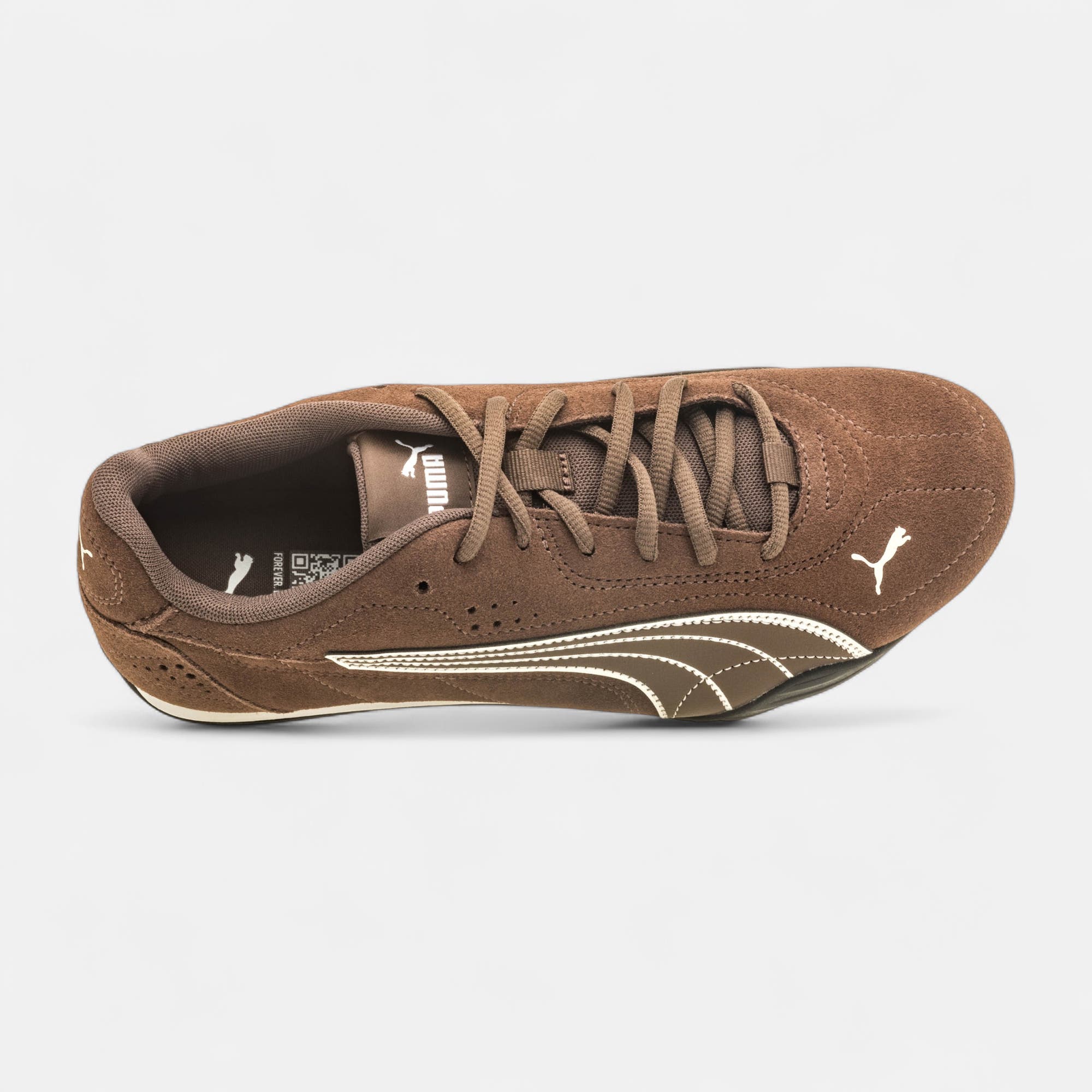 Sneakers Femme en cuir marron
