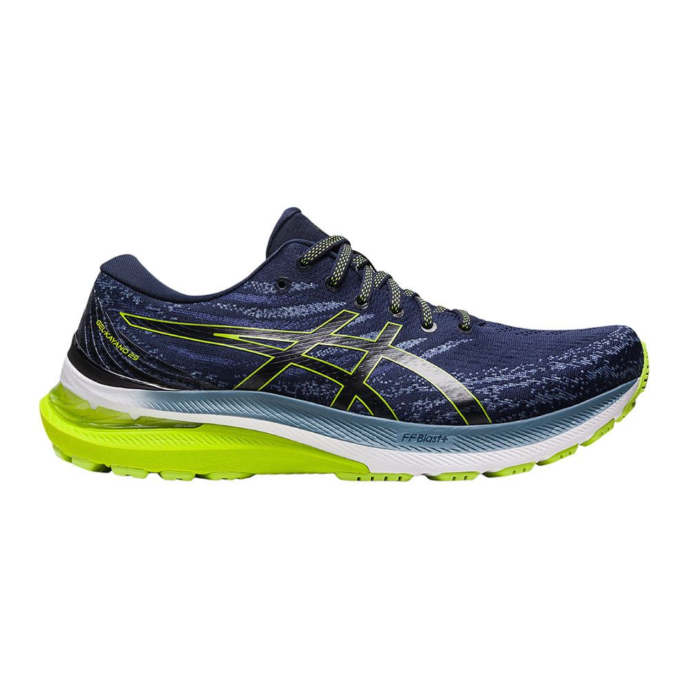 Asics GEL-KAYANO 29 - Chaussures running Homme midnight/lime zest