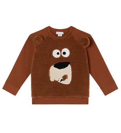 Stella McCartney Kids Sweatshirt - Braun m. Bär/Fleece