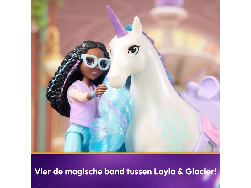 Spinmaster Unicorn Academy Layla Doll & Glacier Unicorn Puppe Layla und Einhorn Glacier für Kinder
