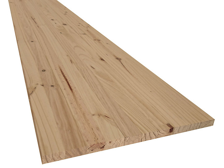 Tablette en pin massif naturel 50 x 200 cm, ép.18 mm PPA18500