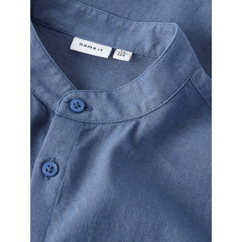Køb Name It Vintage Indigo Nkmfalinnen Ss Skjorte