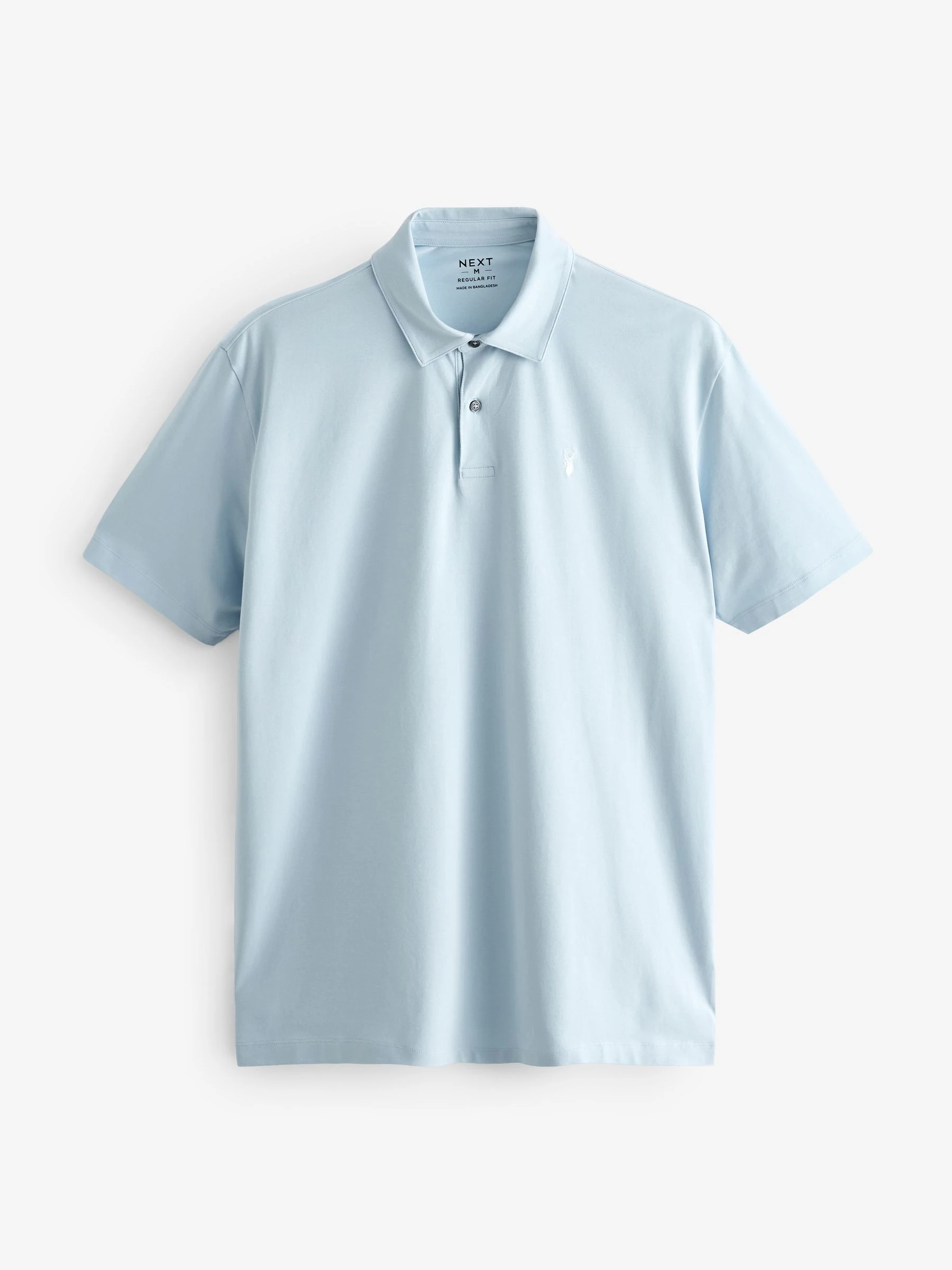 Blauw - Normale Pasvorm - Set van 5 jersey poloshirts met korte mouwen