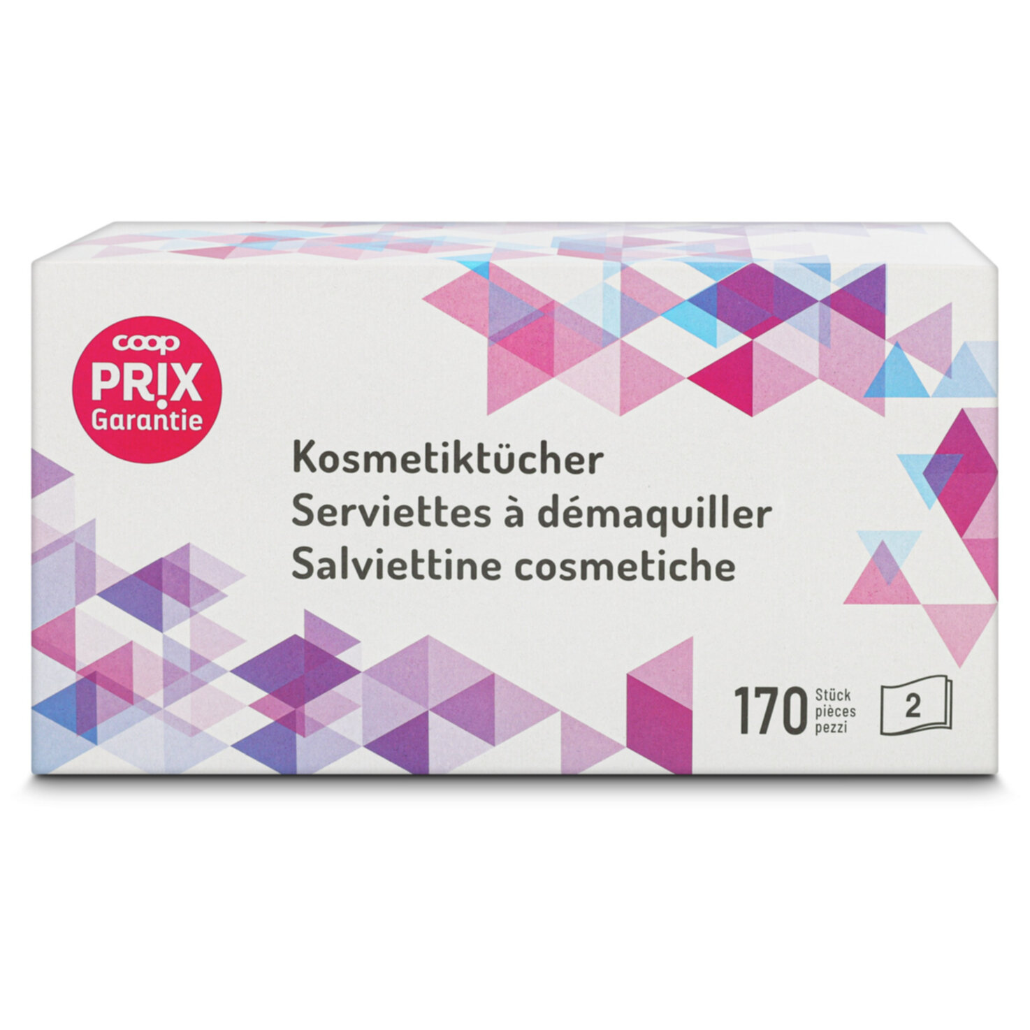 Prix Garantie Kosmetiktücher assortiert 170 Stück