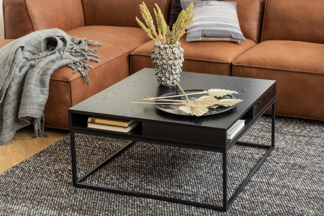Chester Salontafel - 80 x 80 cm - Zwart