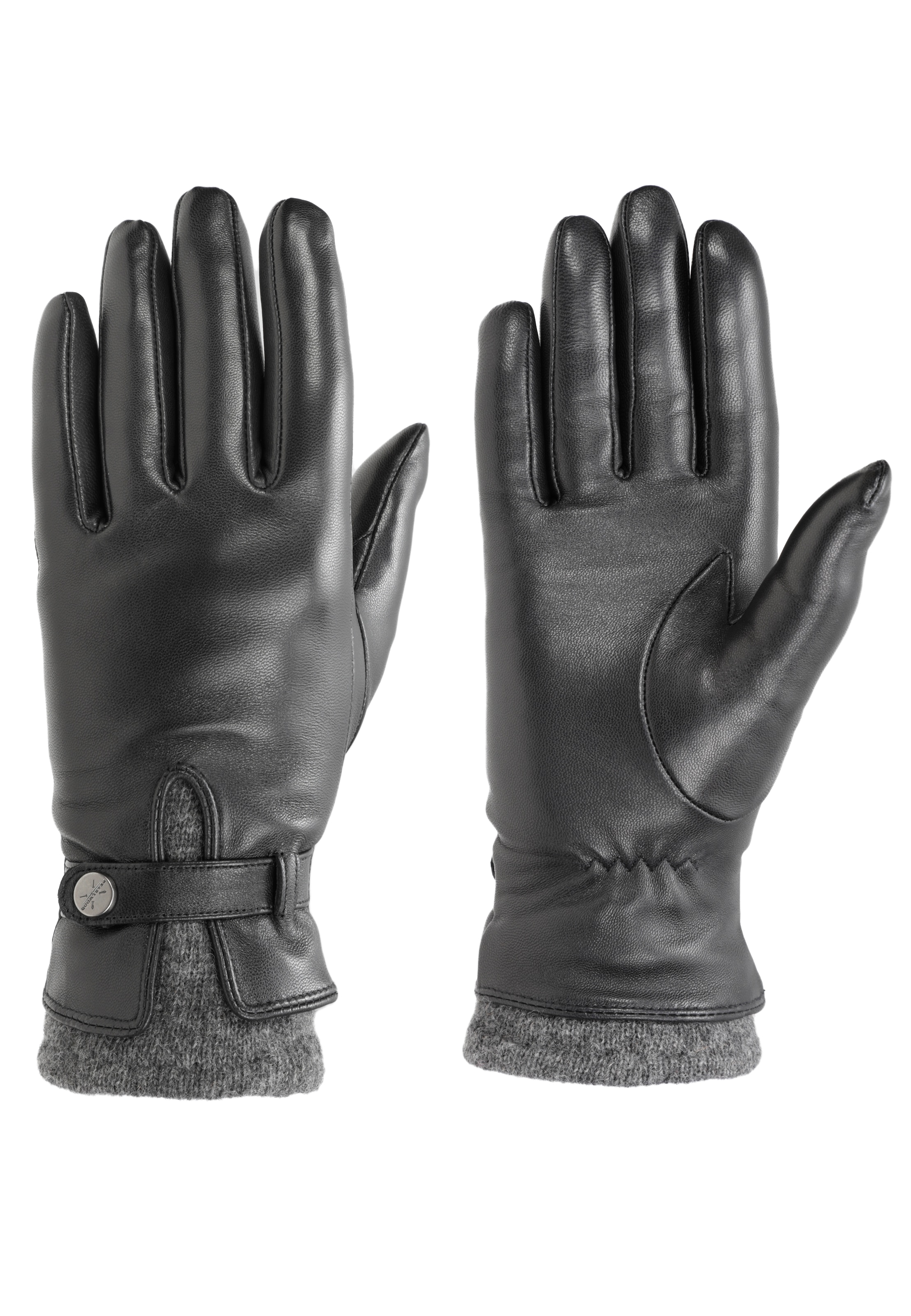 PEARLWOOD Lederhandschuhe »ALICIA«, Original PEARLWOOD Druckknopf
