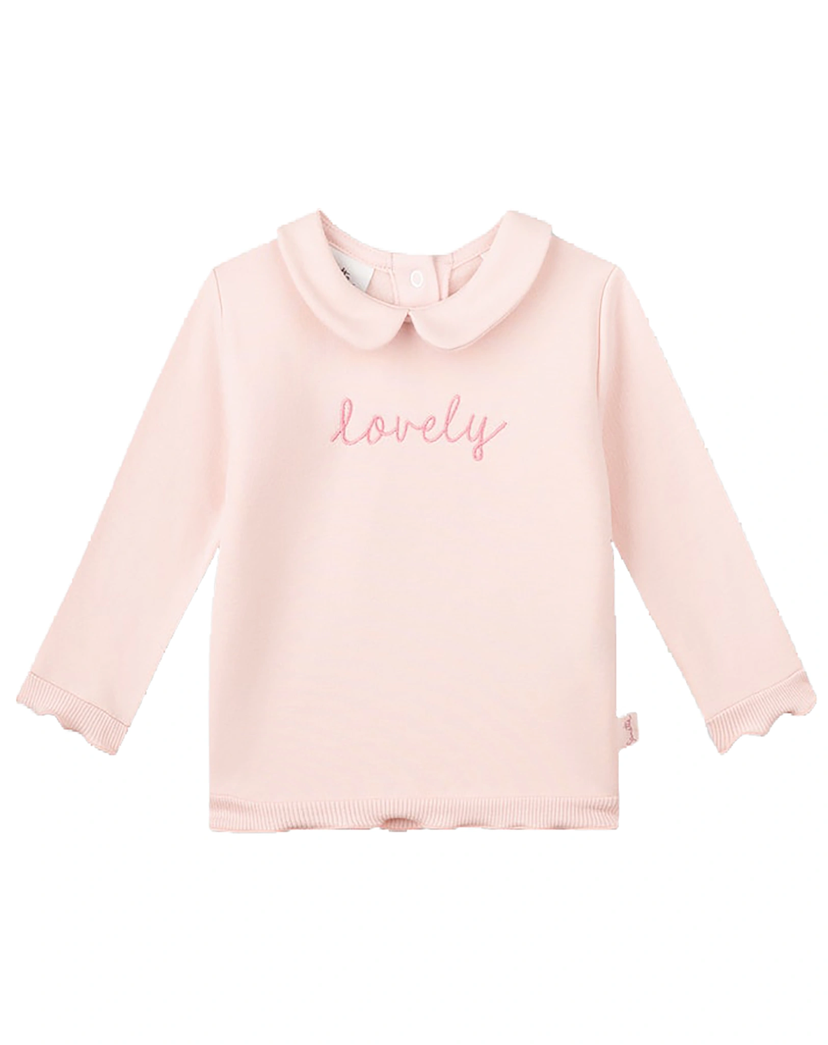 Sweatshirt LOVELY in zartrosa