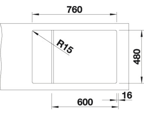 Blanco ELON XL 6 S spoelbak 780 x 500 mm antraciet 524834