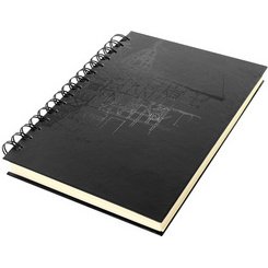 Cahier de croquis à spirale Design, A4, noir