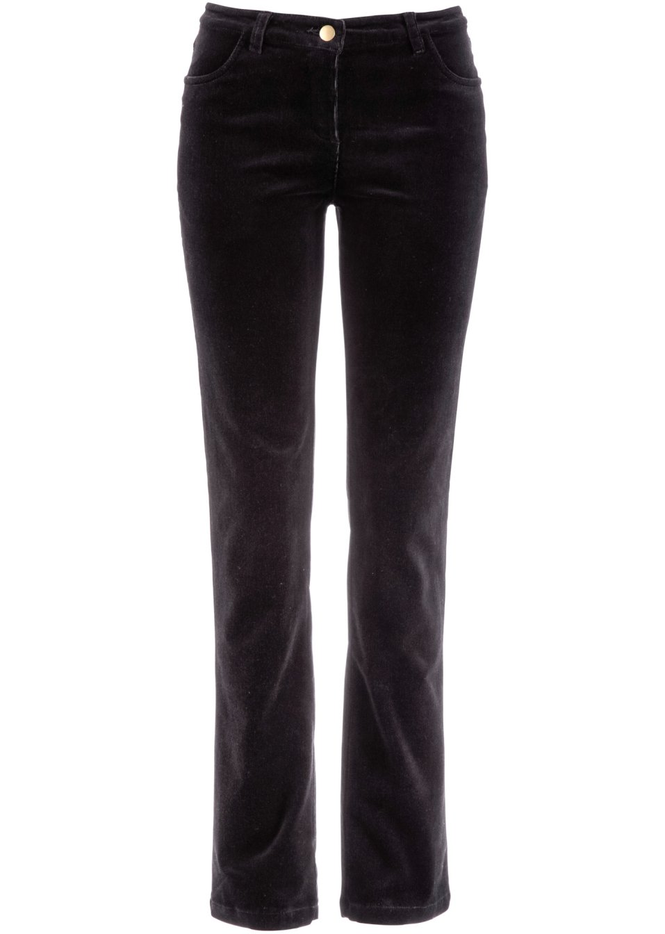 Pantalon stretch en velours côtelé, Straight