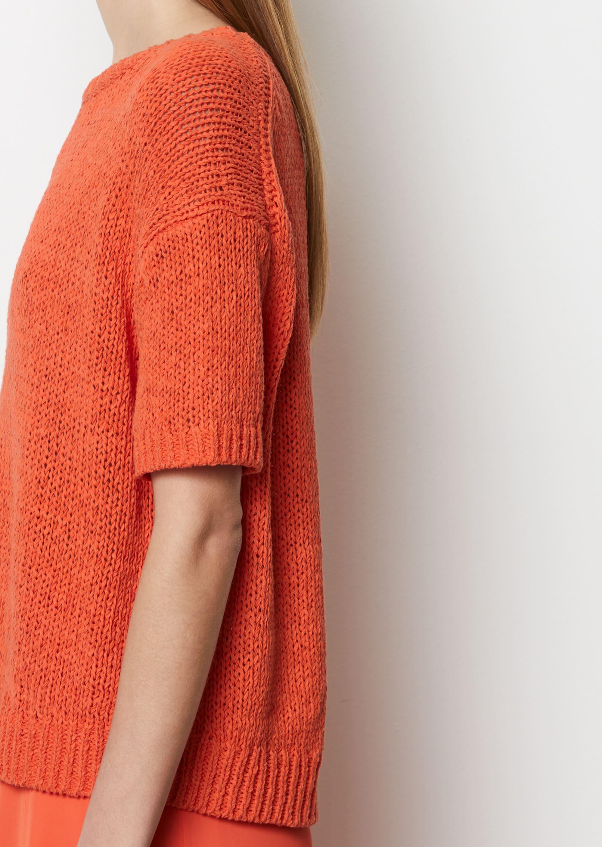 Kurzarm-Pullover looseaus Organic Cotton-Mix