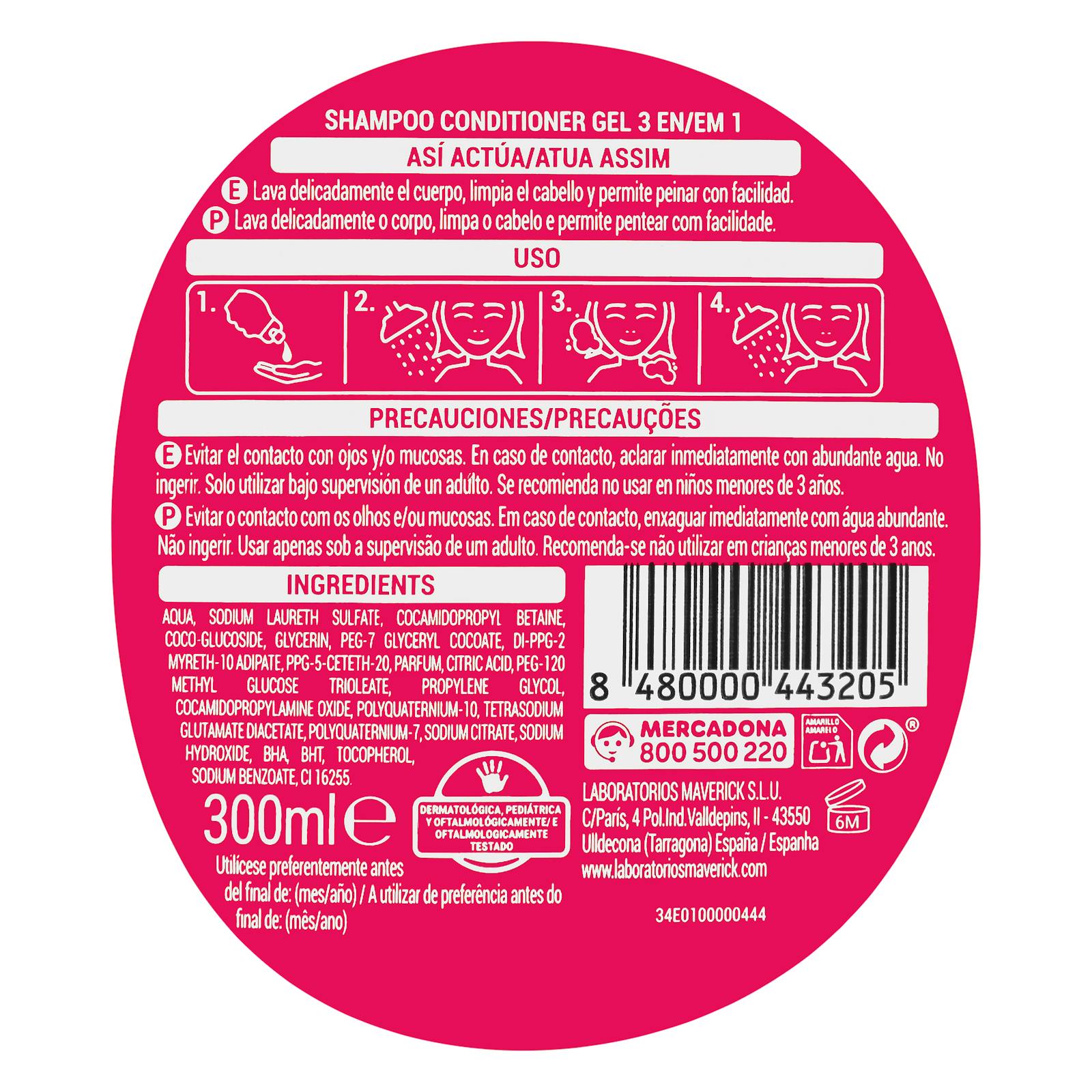 Shampoing 3 en 1 pour enfants Deliplus Kids