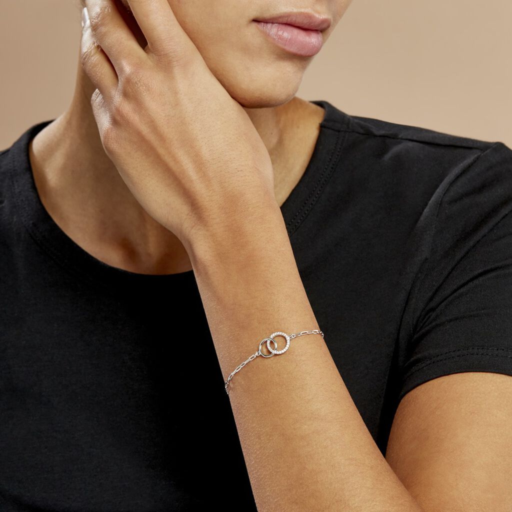 Bracelet Isabel Argent Blanc Oxyde De Zirconium