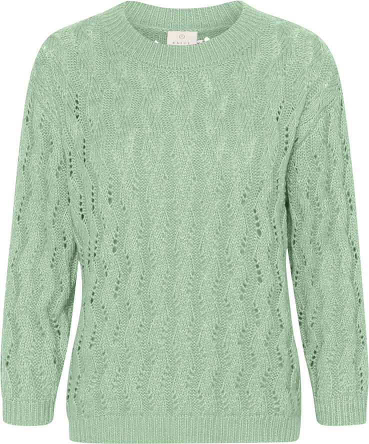 Kaffe KAlena Knit Pullover Granite green